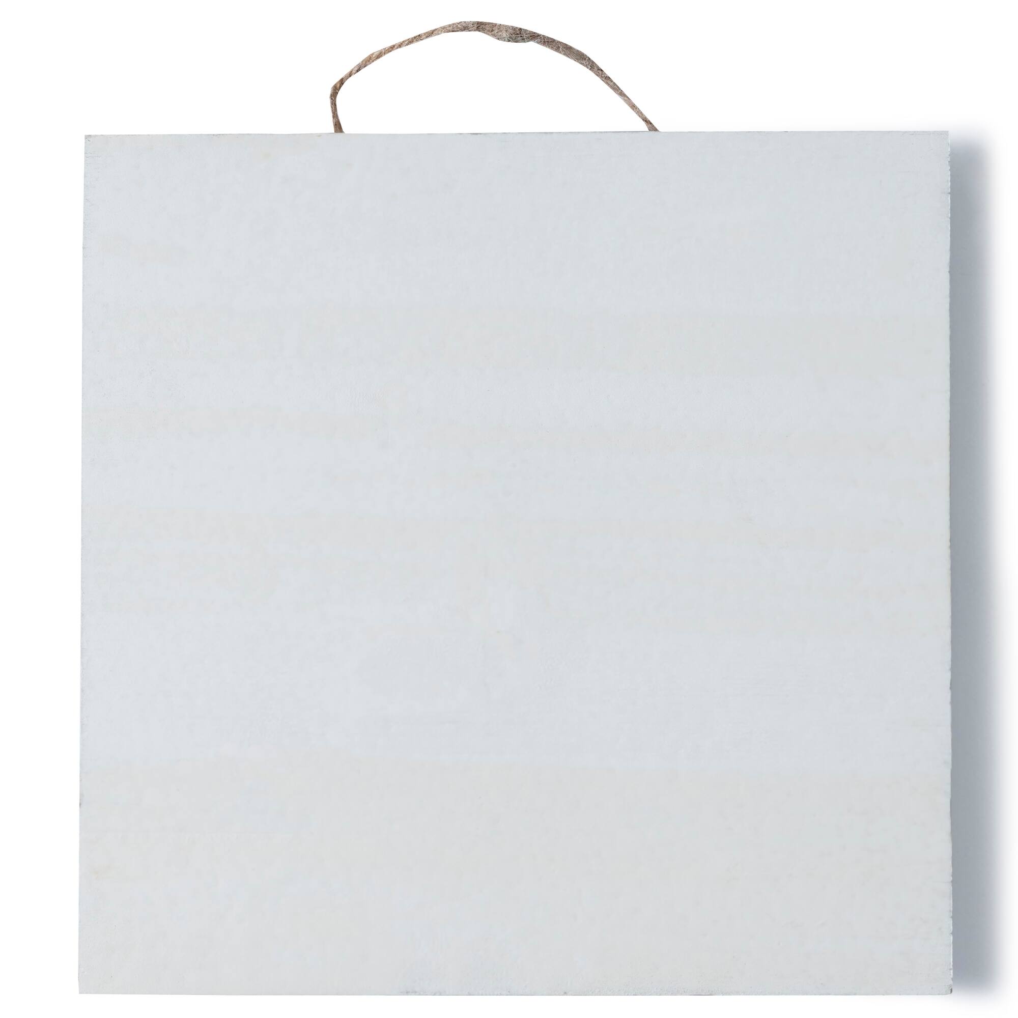 10" x 10" Whitewashed Wood Square Plaques by Make Market®, 2ct.